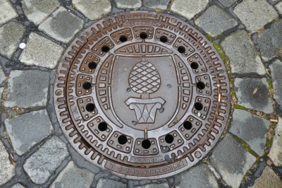 10 Augsburg Kanaldeckel Wappen